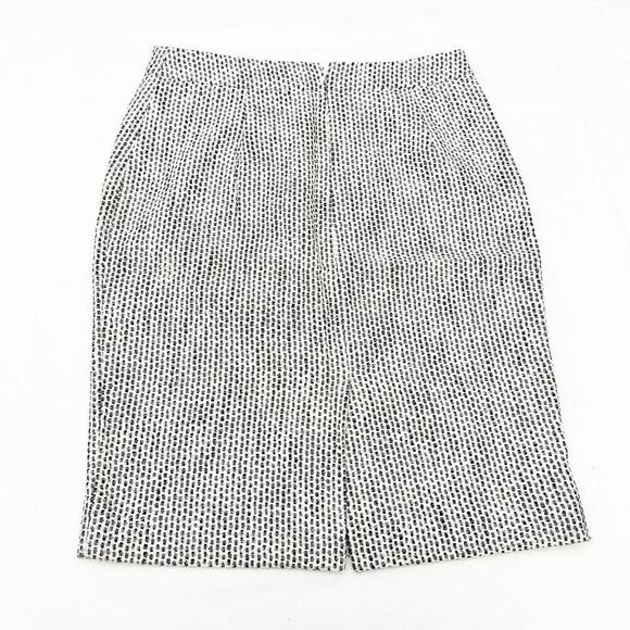 J. Crew No. 2 Pencil Woven Patterned Cotton/Linen Blend Pencil Skirt Size 2 - Picture 4 of 5